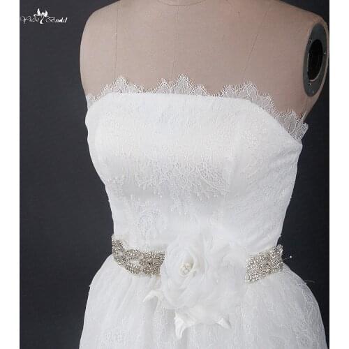 RSS8 Customized Flores Wedding Dress Belt Rhinestone Bridal Belt