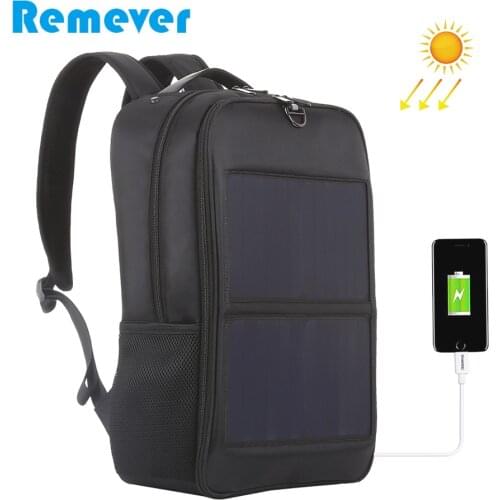 New Backpack with 14W Solar Panel Power USB Charger for iPhone Xiaomi Samsung Huawei Android Phones Shoulder Bag for Cameras