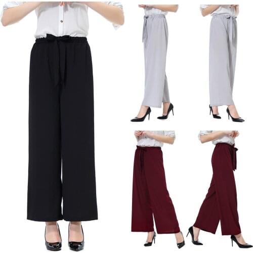 SAGACE Women's Wide Trousers