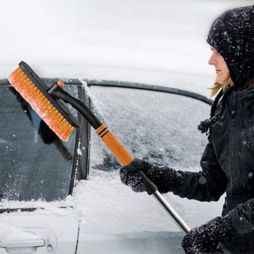 2-in-1 Large Car Vehicle Winter Snow Ice Scraper Snow Brush Shovel Removal Brush for Car Auto SUV Truck Windshield