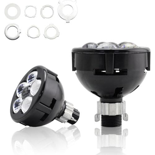 High Beam LED Lenses Headlight Retrofit H1 H4 H7 H11 H13 9005/9006 9004/9007 Car Motorcycle 5pcs Chips Mini Spotlight