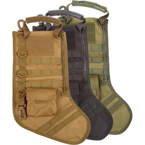 Tactical MOLLE Christmas Stocking Socks Bag Dump Drop Pouch Utility Storage Bag Military Combat Hunting Pack Magazine Pouches