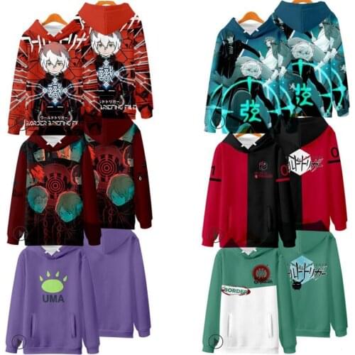Japan Anime World Trigger Cosplay Hoodie Women Men Harajuku Sweatshirt Streetwear Hip Hop Pullover Hooded Jacket Male Tracksuit