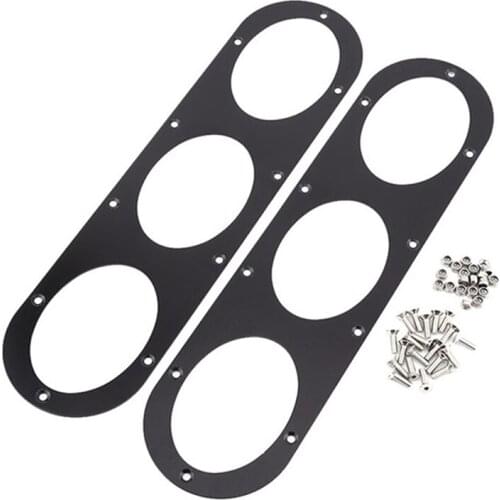 Universal Aluminium Car Rear Bumper Race Air Diversion Diffuser Panels 2Pcs