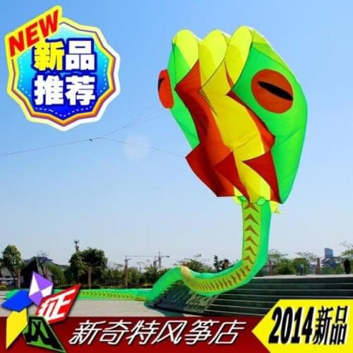 30m soft ripstop nylon fabric Weifang single line kite outdoor toy snake Python kite cerf volant windsock vliegers tail gift fun