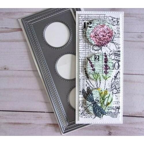 0048 Stitched and Circles of Nesting Dies Die Cutting Plate Metal Cutting Dies For Scrapbooking and Card Making