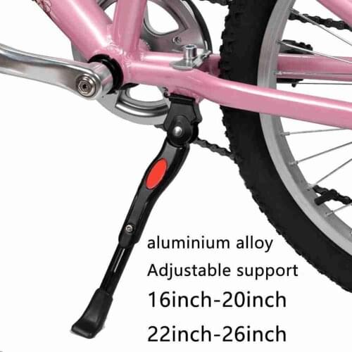 1Pcs Black Adjustable MTB Road Bicycle Kickstand Parking Rack Mountain Bike Support Side Kick Stand Foot Brace