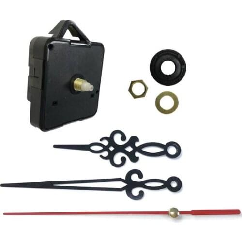 10pcs High quality DIY Quartz Clock Mechanism Parts Classic Hanging Clock Movement with hook Exquisite pattern hands