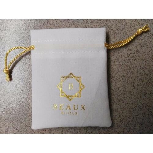 1000pcs high quality drawstring bags velvet jewelry bags size 8*10cm with hot stamp gold foil logo and free shipping by DHL