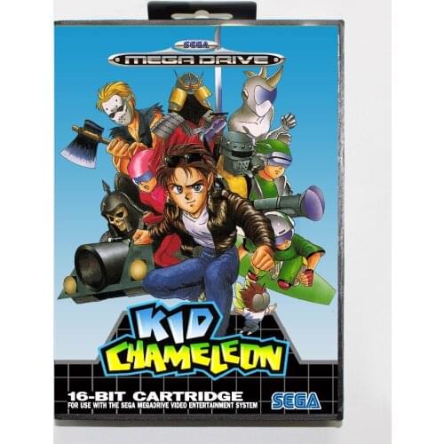 16 bit Sega MD game Cartridge with Retail box - Kid Chameleon game cart for Megadrive for Genesis system