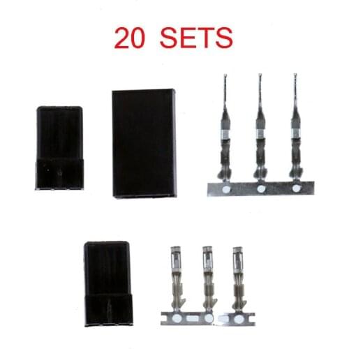 20 Sets High Quality Servo Plug for RC Multirotor Quadcopter Helicopter Airplaner for Futaba Plug
