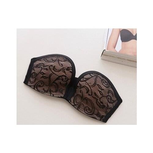 2019 Sexy Gathering Invisible Bras Bralette Underwear Women Push Up Strapless Bra Wedding Brassiere Underwired Back Band Bras #q