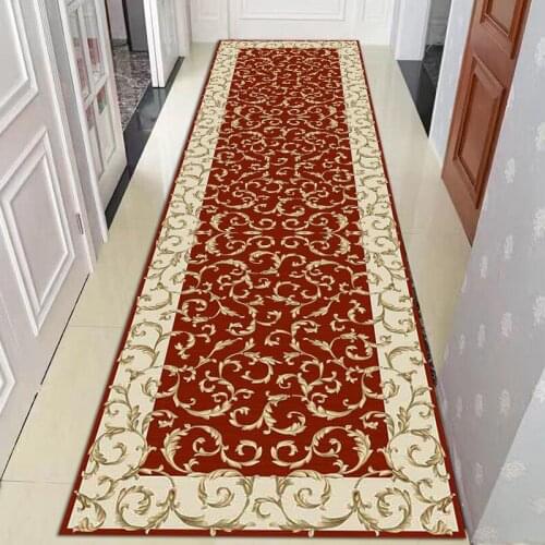 3D Living Room Carpets Doorway Balcony Corridor Rug Flannel Non-slip Kitchen Rug Carpet Floral Print Floor Area Rug for Bedroom