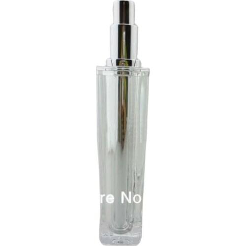 50ML silver square acrylic pump lotion bottle,cosmetic container,press pump bottle ,Cosmetic bottle Cosmetic Packaging