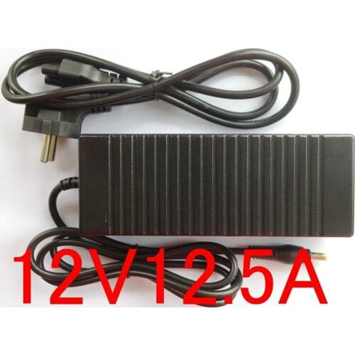 50PCS High quality IC solutions DC 12V12.5A Switch power supply, 150W LED power adapter,EU, US ,UK ,AU Plug Free shipping