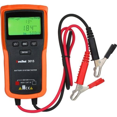 12V Car Battery Tester Analyzer Battery System Tester Lead Acid CCA Load Battery Charge Test Digital Automotive Power Tool