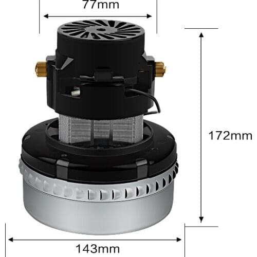 220V 1200W 143mm 300G/330G/700G/800G Industrial Vacuum Cleaner Motor for AMETEK Philips Midea Rowenta Vacuum Suction Machine