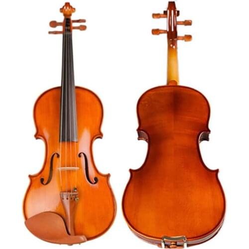 Handmade Violin Fiddle High Quality Stringed Musical Instrument Violino 4/4 Maple Violino with Violin Bow Case for beginner