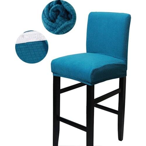 Super Soft Polar Fleece Fabric Chair Cover Elastic Spandex Chair Covers For Dining Room/Kitchen Stretch Chair Cover With Back