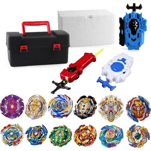 Tops Beyblade Burst GT bey Blade Toy Metal Funsion Bayblade Set Storage Box With Launcher Plastic Box Toys For Children