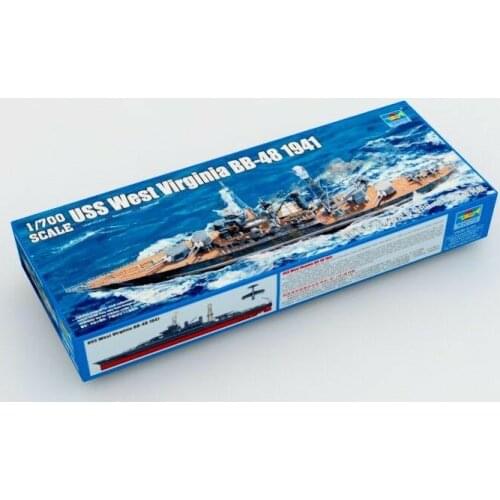 Trumpeter 05771 1/700 USS WEST VIRGINIA BB-48 - 1941 plastic model kit