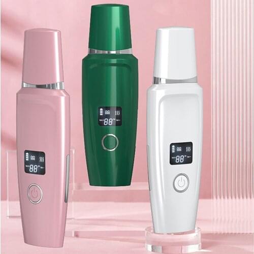 Ultrasonic Vibrate Face Cleaning Machine Skin Scrubber Facial Peeling Remove Blackhead Pore Cleaner Rechargeable Skin Care Tool