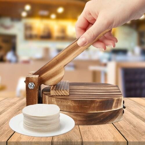 1pc Practical Wooden Dough Pressing Tool Dumpling Mould Dough Presser Dough Presser Kitchen Baking Pastry Tools Accessories