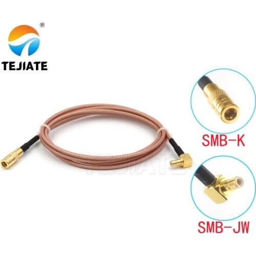 1PCS TEJIATE Adapter Cable SMB To SMB Type SMBK Convert SMBJW 8-90CM 1M 1.5M 2M Length Connector RG316 Wire