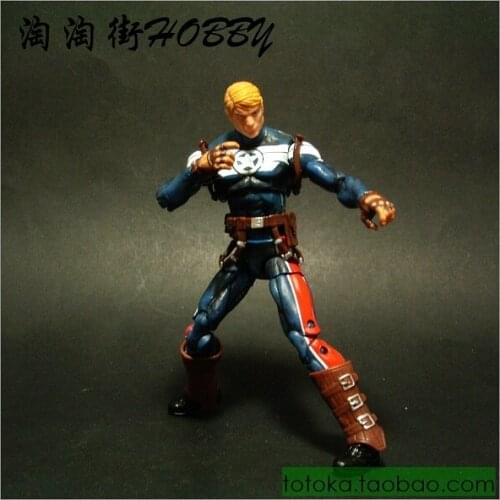 3.75-inch Marvel Avengers Captain America Steve Rogers Model Action Figures Collect Ornaments