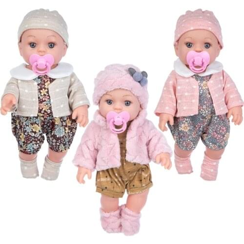 30cm New baby dolls silicone viny 30cm Reborn baby poupee boneca baby soft toy gift todder