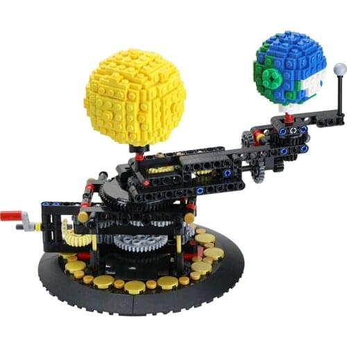 462PCS Solar Earth Rotator Building Blocks Moc Brick Kid Gift Toys And Educational Toys For Children