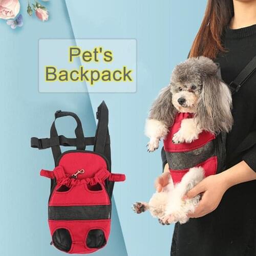 50% Hot Sales!!! Outdoor Travel Oxford Cloth Dog Pet Breathable Chest Front Carrier Backpack Bag