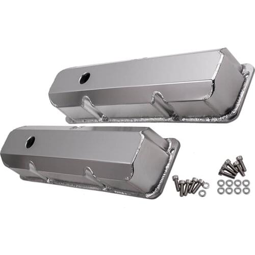 Aluminum Engines Valve Covers Brushed Finish 3 7/8" Height for 1958-1976 Ford FE BBF 332 352 360 390 406 413 427 428 w/ Bolt