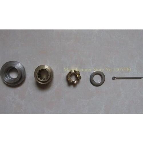 Free shipping blade lining outer lining hexagonal nut pad pin for yamaha new model 30hp boat motor engine accessories