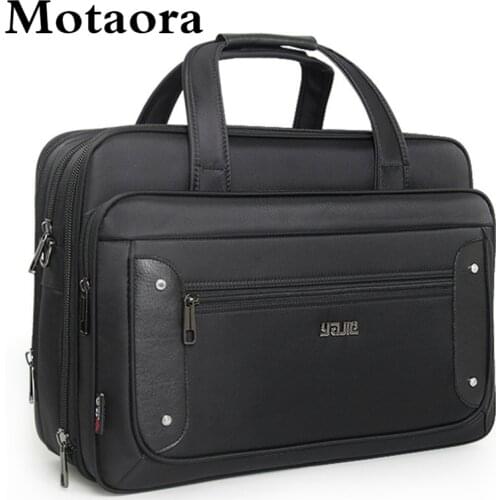 Large Capacity Mens Business Handbags Men Laptop Bags 16" 17.3" Notebook Computer Tote Bags Male Crossbody Travel Shoulder Bag