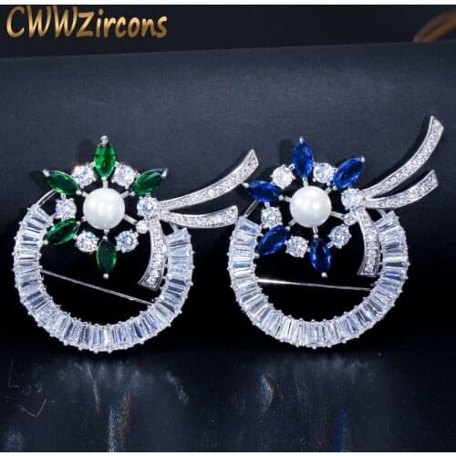 Броши цветок на одежду Cwwzircons China At AliExpress
