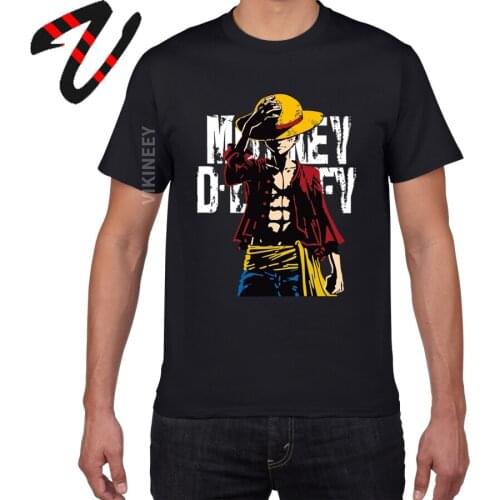 New One Piece T shirt Men Japanese Anime Luffy 100% Premium Cotton Tshirt New Arrive Plain Oversized Shirts Man Clothing