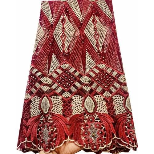 Hot Sale Nigerian Laces Fabrics 2021 High Quality Tulle African Laces Fabric Wedding African French Net Lace With Stones ELM012