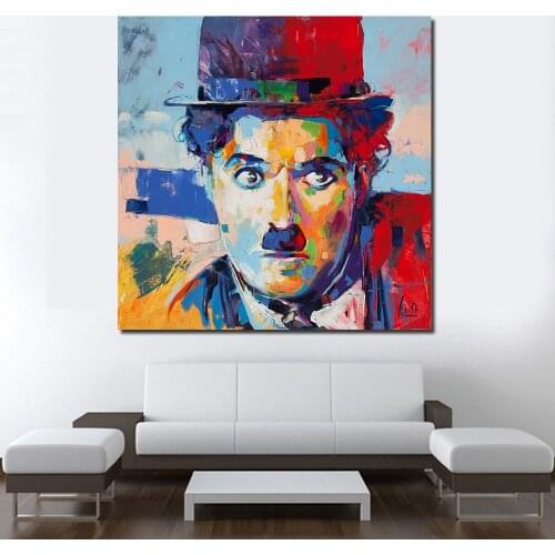 JQHYART With Big Eyes A Clown Modern Wall Pictures For Living Room Painting Wall Painting Picture Canvas Art No Frame