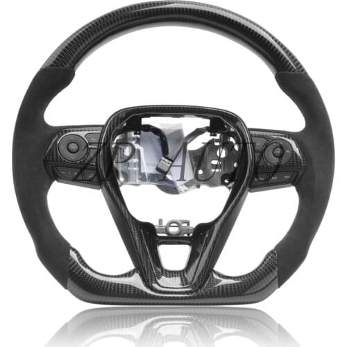 For Toyota 8 Camry Asian Dragon Customizable steering wheel forged leather nappa leather Alcantara, carbon fiber steering wheel