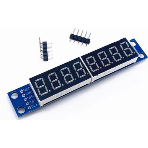 MAX7219 LED Dot Matrix 8 Digit Digital Tube Display Control Module 3.3V 5V Microcontroller Serial Driver 7-segment