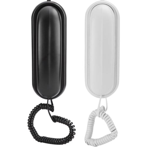 Mini Telephone Landline for House Fixed Corded Desktop Wall Phone for Home Family Hotel Bathroom Office Use