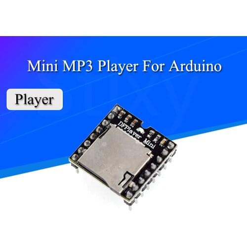 DF Player Mini MP3 Player Module MP3 Voice Decode Board Supporting TF Card U-Disk IO/Serial Port/AD for arduino Diy Kit