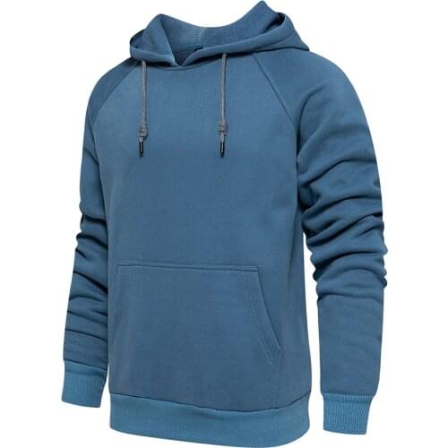 2021 Warm Mens Hoodies Oversized Sweatshirt Men Pullovers Autumn Winter Solid Color Fleece Hoodie Mens Clothing Dropshipping