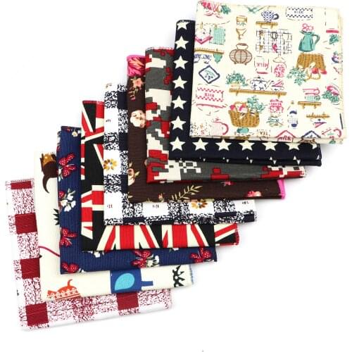 Mens Vintage Linen Hankies 22*22cm Cute Kitten Star Floral Design Pocket Square For Man Party Chest Towel Suits Handkerchief