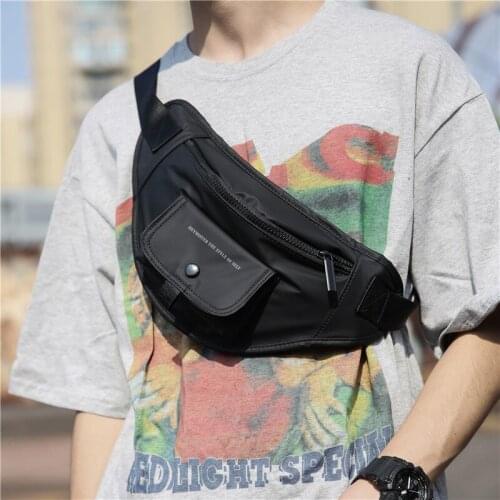 Chest Bag For Men Fashion Waist Bag Oxford Unisex Men Belt Pack Casual Crossbody Bags Male Travel Phone Pouch Hip Waist Pack