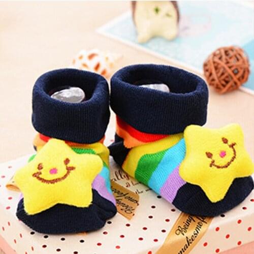 0-1 years Baby Socks New Spring Winter Warm Baby Socks Newborn Cotton Boys Girls Cute Toddler Anti-slip Cute Animal Socks