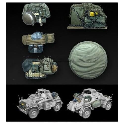 New Unassembled 1/35 ancient Accessories (NO CAR ) Resin Figure Unpainted Model Kit