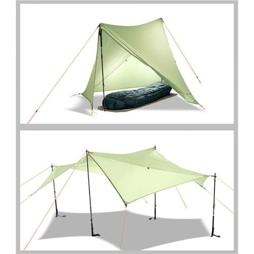 20D Multifunctional Ultralight Sun Shelter Camping Tent Outdoor Hiking Backpacking Hunting Tent Simple Tent survival tarp