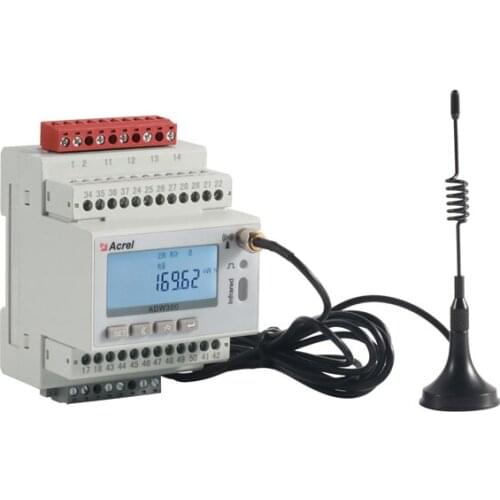 Acrel ADW300/NB software monitoring energy socket with monitor snap on GPRS lora meter